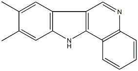 8,9-dimethyl-11H-indolo[3,2-c]quinoline 结构式