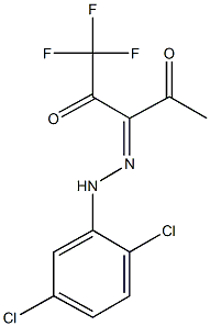 1,1,1-trifluoro-2,3,4-pentanetrione 3-[(2,5-dichlorophenyl)hydrazone] Struktur