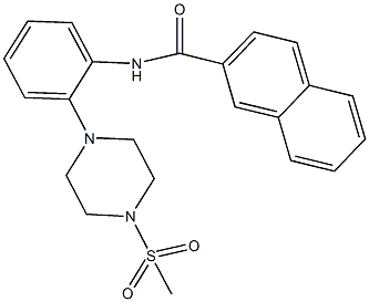  N-{2-[4-(methylsulfonyl)-1-piperazinyl]phenyl}-2-naphthamide