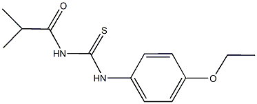 N-(4-ethoxyphenyl)-N'-isobutyrylthiourea 结构式