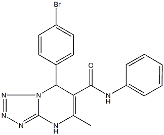 7-(4-bromophenyl)-5-methyl-N-phenyl-4,7-dihydrotetraazolo[1,5-a]pyrimidine-6-carboxamide 化学構造式