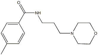 4-methyl-N-[3-(4-morpholinyl)propyl]benzamide Struktur