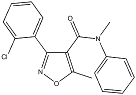  3-(2-chlorophenyl)-N,5-dimethyl-N-phenyl-4-isoxazolecarboxamide