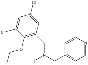 N-(3,5-dichloro-2-ethoxybenzyl)-N-(4-pyridinylmethyl)amine Struktur