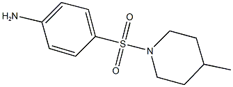 4-[(4-methyl-1-piperidinyl)sulfonyl]phenylamine 化学構造式