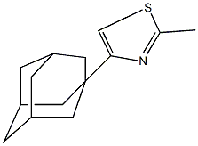 4-(1-adamantyl)-2-methyl-1,3-thiazole Struktur