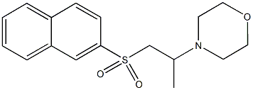 4-[1-methyl-2-(2-naphthylsulfonyl)ethyl]morpholine