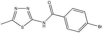  4-bromo-N-(5-methyl-1,3,4-thiadiazol-2-yl)benzamide