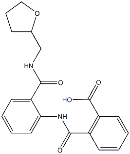 2-[(2-{[(tetrahydro-2-furanylmethyl)amino]carbonyl}anilino)carbonyl]benzoic acid