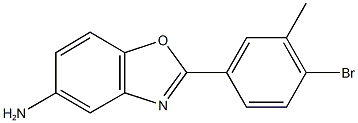 2-(4-bromo-3-methylphenyl)-1,3-benzoxazol-5-ylamine Structure