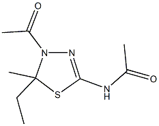 N-(4-acetyl-5-ethyl-5-methyl-4,5-dihydro-1,3,4-thiadiazol-2-yl)acetamide