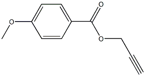 2-propynyl 4-methoxybenzoate 化学構造式