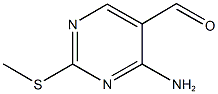 4-amino-2-(methylsulfanyl)-5-pyrimidinecarbaldehyde