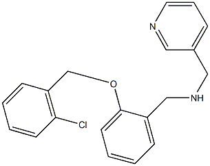 N-{2-[(2-chlorobenzyl)oxy]benzyl}-N-(3-pyridinylmethyl)amine Structure