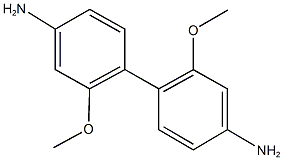 4'-amino-2,2'-dimethoxy[1,1'-biphenyl]-4-ylamine 结构式
