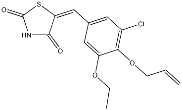 5-[4-(allyloxy)-3-chloro-5-ethoxybenzylidene]-1,3-thiazolidine-2,4-dione