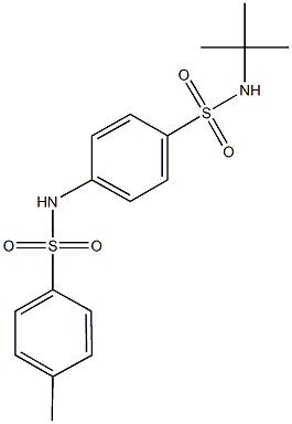 N-(tert-butyl)-4-{[(4-methylphenyl)sulfonyl]amino}benzenesulfonamide