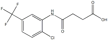 4-[2-chloro-5-(trifluoromethyl)anilino]-4-oxobutanoic acid,,结构式