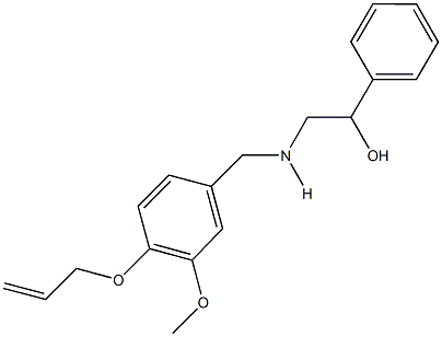 2-{[4-(allyloxy)-3-methoxybenzyl]amino}-1-phenylethanol,,结构式