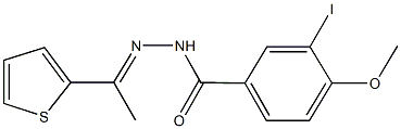 3-iodo-4-methoxy-N'-(1-thien-2-ylethylidene)benzohydrazide Struktur