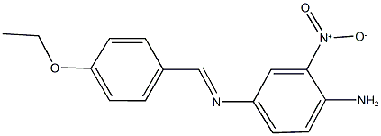 N~4~-(4-ethoxybenzylidene)-2-nitro-1,4-benzenediamine Struktur