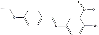 N~4~-(4-ethoxybenzylidene)-2-nitro-1,4-benzenediamine 结构式