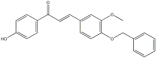 3-[4-(benzyloxy)-3-methoxyphenyl]-1-(4-hydroxyphenyl)-2-propen-1-one Structure