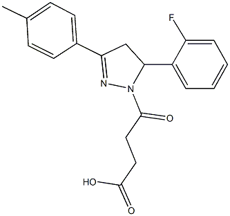4-[5-(2-fluorophenyl)-3-(4-methylphenyl)-4,5-dihydro-1H-pyrazol-1-yl]-4-oxobutanoic acid