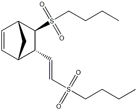 5-(butylsulfonyl)-6-[2-(butylsulfonyl)vinyl]bicyclo[2.2.1]hept-2-ene Structure