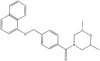 2,6-dimethyl-4-{4-[(1-naphthyloxy)methyl]benzoyl}morpholine