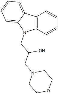 1-(9H-carbazol-9-yl)-3-(4-morpholinyl)-2-propanol,,结构式