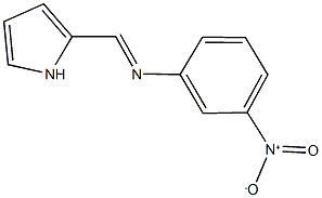 2-[({3-nitrophenyl}imino)methyl]-1H-pyrrole 化学構造式