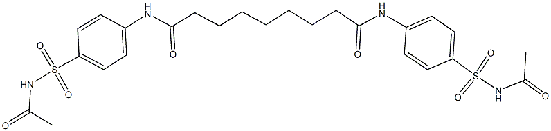 N~1~,N~9~-bis{4-[(acetylamino)sulfonyl]phenyl}nonanediamide 结构式