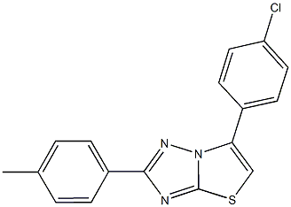  6-(4-chlorophenyl)-2-(4-methylphenyl)[1,3]thiazolo[3,2-b][1,2,4]triazole