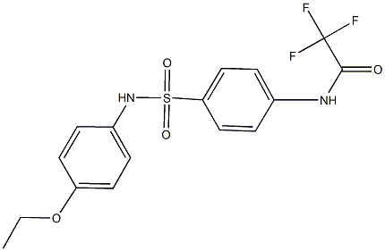 N-{4-[(4-ethoxyanilino)sulfonyl]phenyl}-2,2,2-trifluoroacetamide Structure
