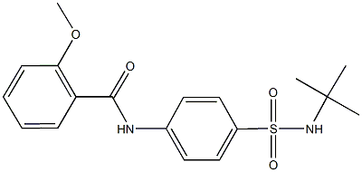 N-{4-[(tert-butylamino)sulfonyl]phenyl}-2-methoxybenzamide