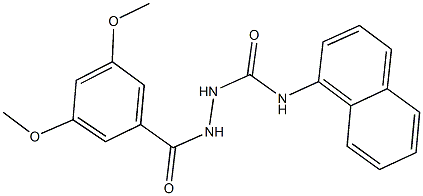 2-(3,5-dimethoxybenzoyl)-N-(1-naphthyl)hydrazinecarboxamide