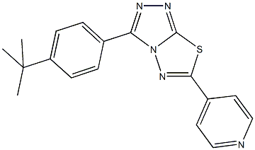  3-(4-tert-butylphenyl)-6-(4-pyridinyl)[1,2,4]triazolo[3,4-b][1,3,4]thiadiazole
