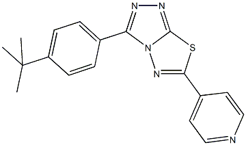 3-(4-tert-butylphenyl)-6-(4-pyridinyl)[1,2,4]triazolo[3,4-b][1,3,4]thiadiazole