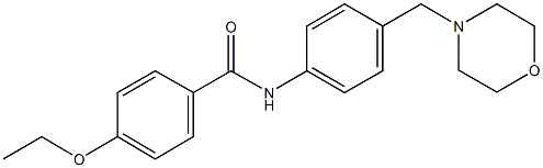 4-ethoxy-N-[4-(4-morpholinylmethyl)phenyl]benzamide Struktur