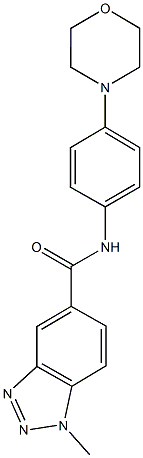 1-methyl-N-[4-(4-morpholinyl)phenyl]-1H-1,2,3-benzotriazole-5-carboxamide