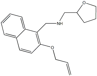 N-{[2-(allyloxy)-1-naphthyl]methyl}-N-(tetrahydro-2-furanylmethyl)amine 结构式