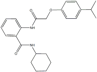 N-cyclohexyl-2-{[(4-isopropylphenoxy)acetyl]amino}benzamide