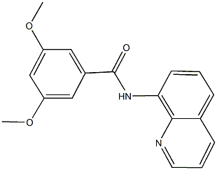 3,5-dimethoxy-N-(8-quinolinyl)benzamide 化学構造式