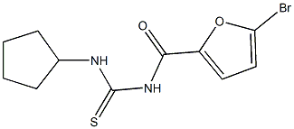 N-(5-bromo-2-furoyl)-N'-cyclopentylthiourea