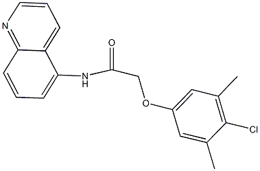  2-(4-chloro-3,5-dimethylphenoxy)-N-(5-quinolinyl)acetamide