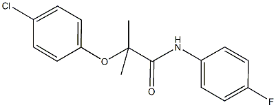 2-(4-chlorophenoxy)-N-(4-fluorophenyl)-2-methylpropanamide