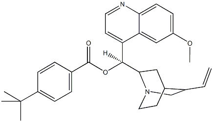 6'-methoxycinchonan-9-yl 4-tert-butylbenzoate 化学構造式