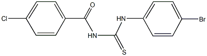 N-(4-bromophenyl)-N'-(4-chlorobenzoyl)thiourea Structure