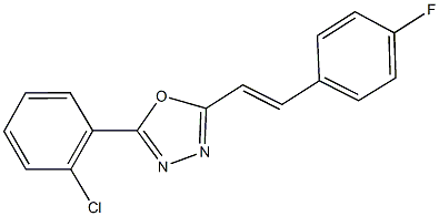  2-(2-chlorophenyl)-5-[2-(4-fluorophenyl)vinyl]-1,3,4-oxadiazole